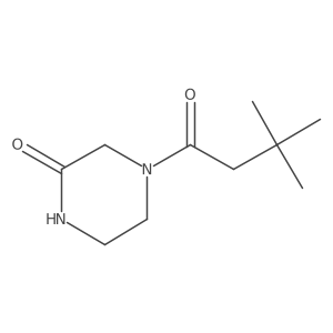 4-(3,3-Dimethylbutanoyl)piperazin-2-one结构式