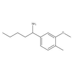 (R)-1-(3-Methoxy-4-methylphenyl)pentan-1-amine Structure