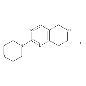5,6,7,8-tetrahydro-2-(4-morpholinyl)-Pyrido[4,3-d]pyrimidine hydrochloride Structure
