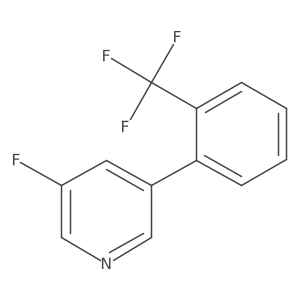 3-Fluoro-5-[2-(trifluoromethyl)phenyl]pyridine结构式