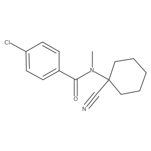 Benzamide, 4-chloro-N-(1-cyanocyclohexyl)-N-methyl-结构式
