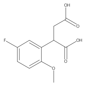 2-(5-Fluoro-2-methoxyphenyl)butanedioic acid Structure