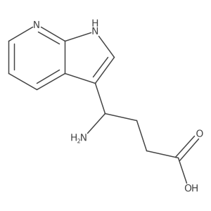 4-amino-4-{1H-pyrrolo[2,3-b]pyridin-3-yl}butanoic acid Structure