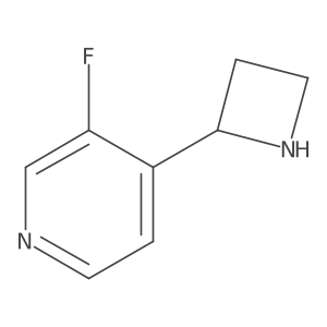 4-(Azetidin-2-yl)-3-fluoropyridine结构式
