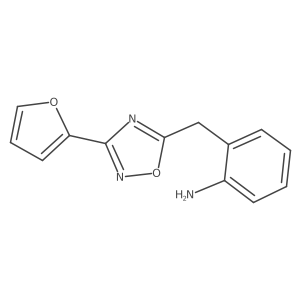 2-((3-(Furan-2-yl)-1,2,4-oxadiazol-5-yl)methyl)aniline结构式