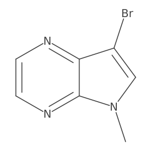 7-Bromo-5-methyl-5H-pyrrolo[2,3-b]pyrazine Structure