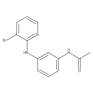 N-{3-[(3-bromopyridin-2-yl)amino]phenyl}acetamide结构式