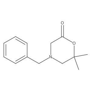 4-Benzyl-6,6-dimethylmorpholin-2-one Structure