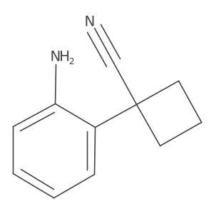 1-(2-Aminophenyl)cyclobutanecarbonitrile Structure