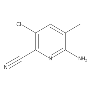 2-Pyridinecarbonitrile, 6-amino-3-chloro-5-methyl-结构式