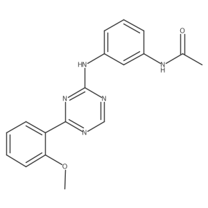 N-[3-((4-(2-methoxyphenyl)-1,3,5-triazin-2-yl)amino)phenyl]acetamide Structure