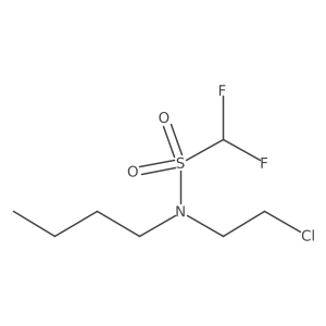 Methanesulfonamide, N-butyl-N-(2-chloroethyl)-1,1-difluoro- Structure