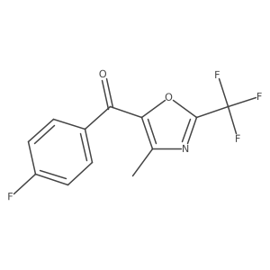 (4-Fluorophenyl)(4-methyl-2-(trifluoromethyl)oxazol-5-yl)methanone结构式