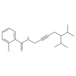 2-chloro-N-[4-(diisopropylamino)but-2-ynyl]benzamide结构式