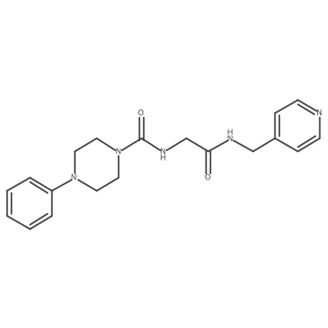 N-{2-oxo-2-[(pyridin-4-ylmethyl)amino]ethyl}-4-phenylpiperazine-1-carboxamide Structure