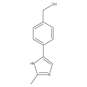 (4-(2-Methyl-1H-imidazol-5-yl)phenyl)methanol结构式