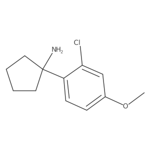 1-(2-Chloro-4-methoxyphenyl)cyclopentan-1-amine结构式