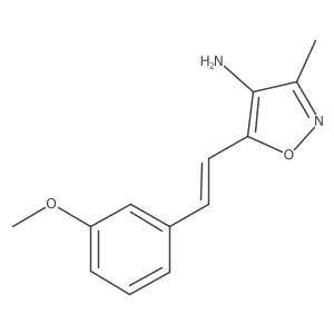 (E)-5-(3-methoxystyryl)-3-methylisoxazol-4-amine Structure