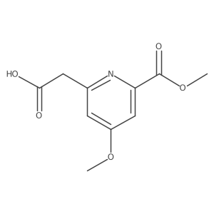 [4-Methoxy-6-(methoxycarbonyl)pyridin-2-YL]acetic acid Structure