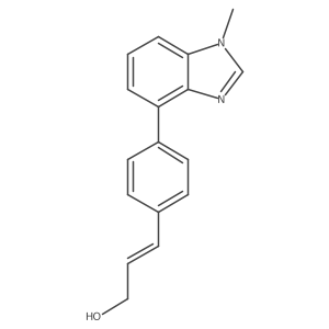 3-[4-(1-Methyl-1H-benzimidazol-4-yl)phenyl]-2-propen-1-ol Structure