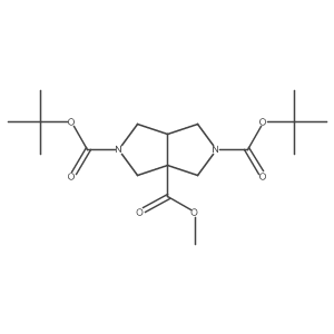 2,5-Di(tert-butyl) 3a-methyl dihydropyrrolo[3,4-c]pyrrole-2,3a,5(1H,3H,4H)-tricarboxylate Structure