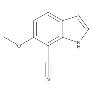 6-Methoxy-1H-indole-7-carbonitrile Structure