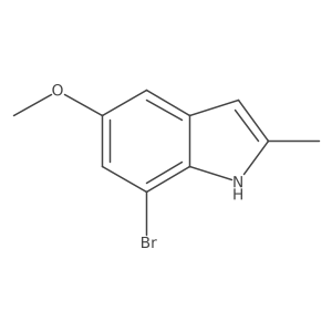 7-bromo-5-methoxy-2-methyl-1H-indole Structure