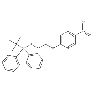 2-[2-(t-Butyldiphenylsilyl)oxyethoxy]-5-nitropyridine Structure