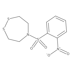 5-(2-Nitrobenzenesulfonyl)-1,2,5-dithiazepane Structure
