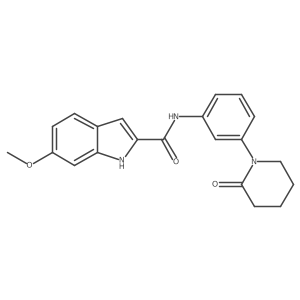 6-Methoxy-N-[3-(2-oxopiperidin-1-YL)phenyl]-1H-indole-2-carboxamide Structure