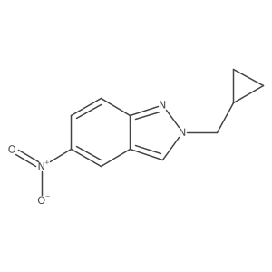 2-(Cyclopropylmethyl)-5-nitro-2H-indazole Structure
