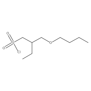 2-(Butoxymethyl)butane-1-sulfonyl chloride结构式
