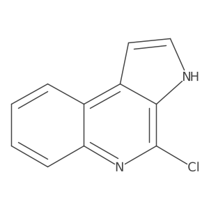 4-chloro-3H-pyrrolo[2,3-c]quinoline结构式