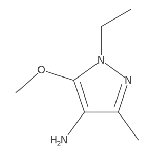 1-ethyl-5-methoxy-3-methyl-1H-pyrazol-4-amine结构式