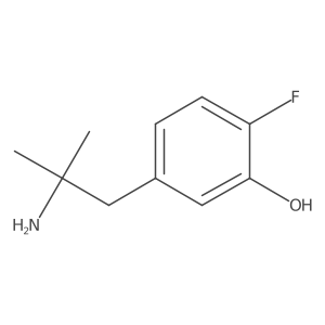 5-(2-Amino-2-methylpropyl)-2-fluorophenol结构式