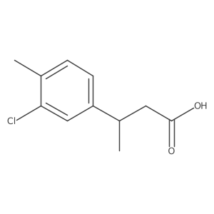 3-(3-Chloro-4-methylphenyl)butanoic acid结构式