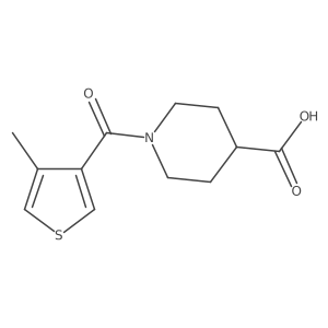 1-(4-Methylthiophene-3-carbonyl)piperidine-4-carboxylic acid Structure