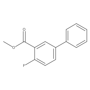 Methyl 2-fluoro-5-phenylbenzoate结构式
