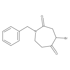 4-Bromotetrahydro-1-(phenylmethyl)-1H-azepine-2,5-dione结构式