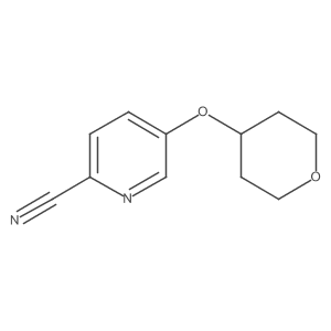 5-((Tetrahydro-2H-pyran-4-yl)oxy)picolinonitrile结构式