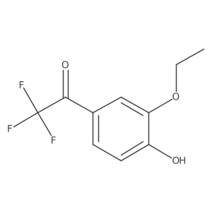 1-(3-Ethoxy-4-hydroxyphenyl)-2,2,2-trifluoroethan-1-one结构式
