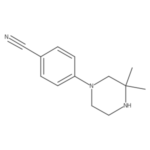 4-(3,3-Dimethylpiperazin-1-yl)benzonitrile结构式