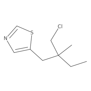 5-[2-(Chloromethyl)-2-methylbutyl]-1,3-thiazole结构式