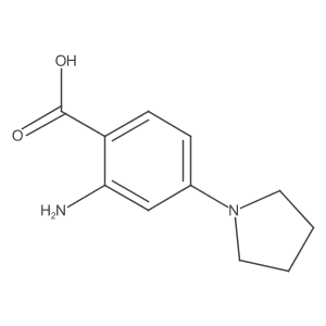 2-Amino-4-(pyrrolidin-1-yl)benzoic acid Structure