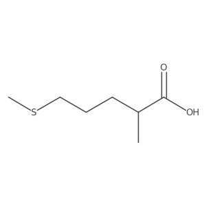 2-Methyl-5-(methylsulfanyl)pentanoic acid结构式