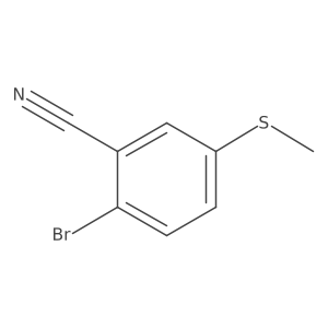 2-Bromo-5-(methylthio)benzonitrile Structure