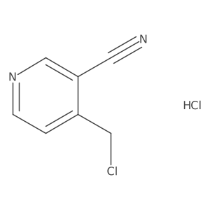 4-(Chloromethyl)pyridine-3-carbonitrile hydrochloride结构式