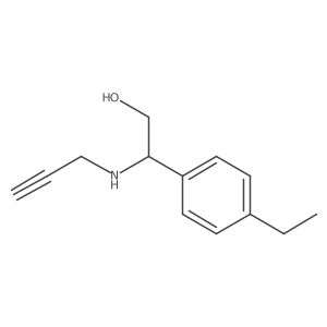 2-(4-Ethylphenyl)-2-(prop-2-ynylamino)ethanol Structure