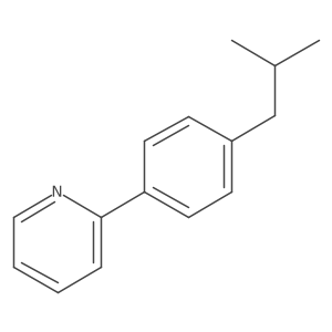 2-[4-(2-Methylpropyl)phenyl]pyridine结构式
