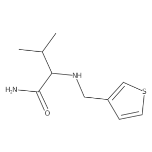 3-Methyl-2-{[(thiophen-3-yl)methyl]amino}butanamide Structure